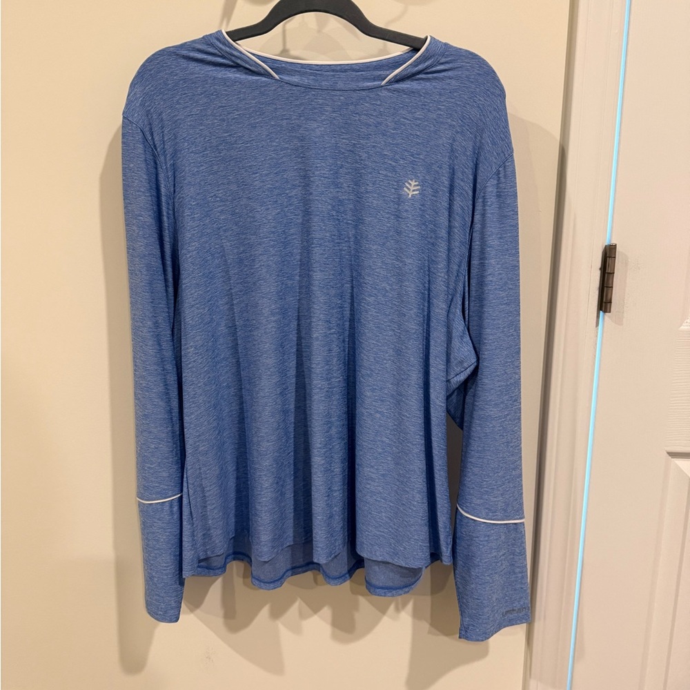 Coolibar Blue Long Sleeve Shirt